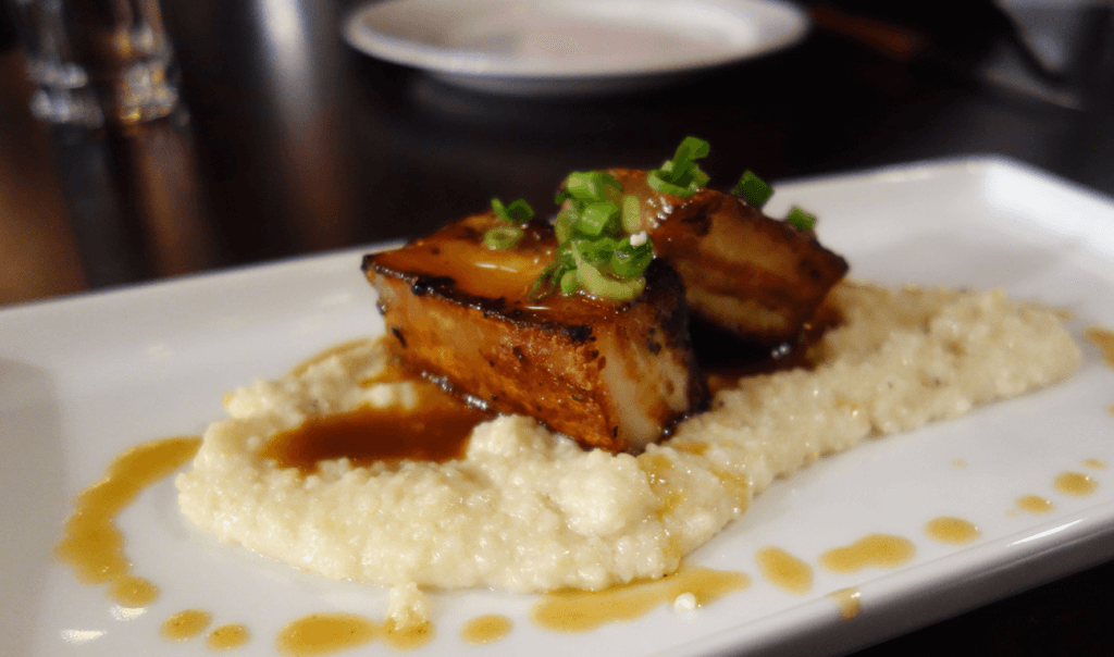Pork Belly with Country Grits